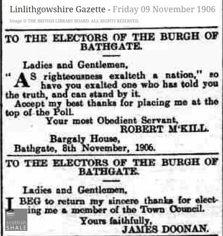 The very different personal styles of Robert M'Kill. champion of iron urinals, and James Doonan, supporter of ladies' conveniences.