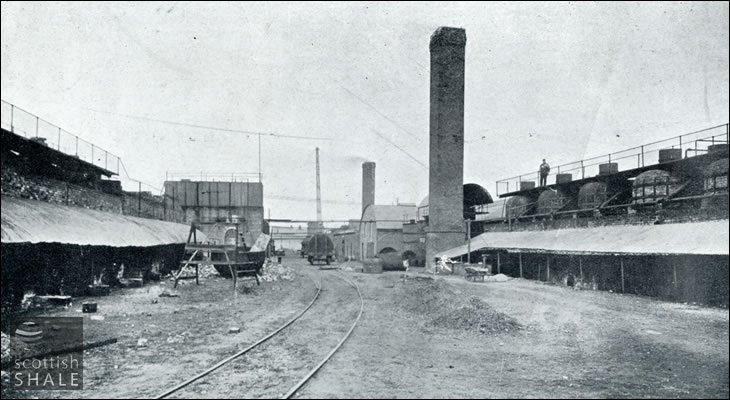 Dee oil works - general view showing stills