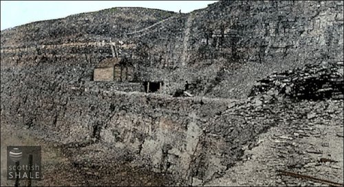 The mining ledge at Clavell's Hard, probably in the 1890's from Strachan