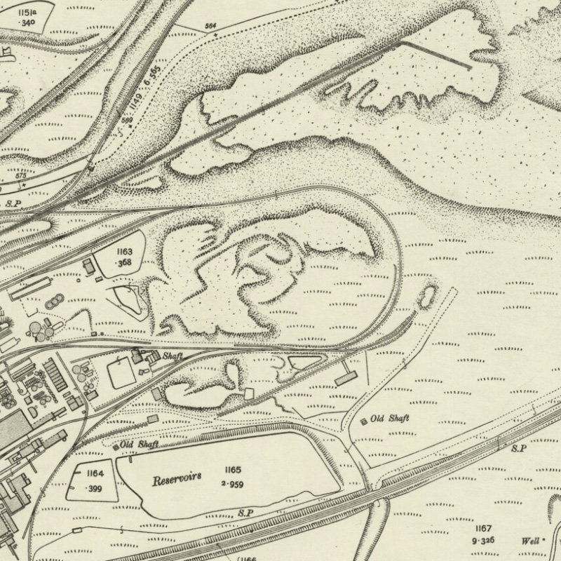 Addiewell No.2 Mine - 25" OS map c.1907, courtesy National Library of Scotland