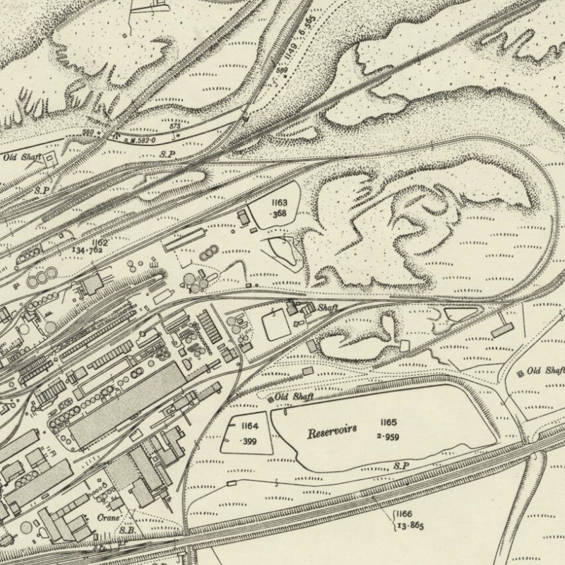 Addiewell No.2 Pit - 25" OS map c.1907, courtesy National Library of Scotland