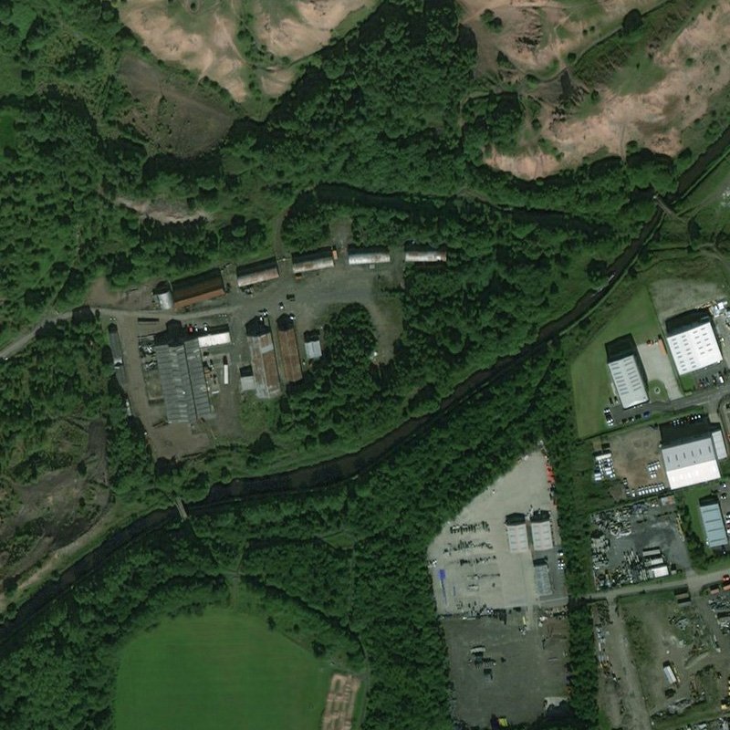 Albyn Mine - Aerial, courtesy National Library of Scotland
