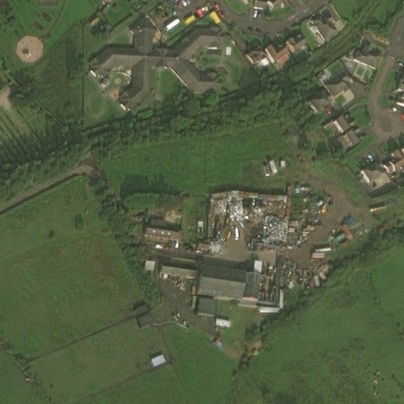 Burngrange No.1 & 2 Pits - Aerial, courtesy National Library of Scotland