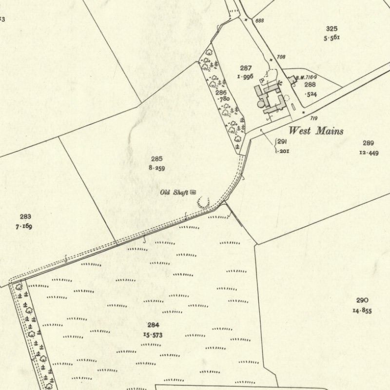 Baads No.23 Coal Pit - 25" OS map c.1906, courtesy National Library of Scotland