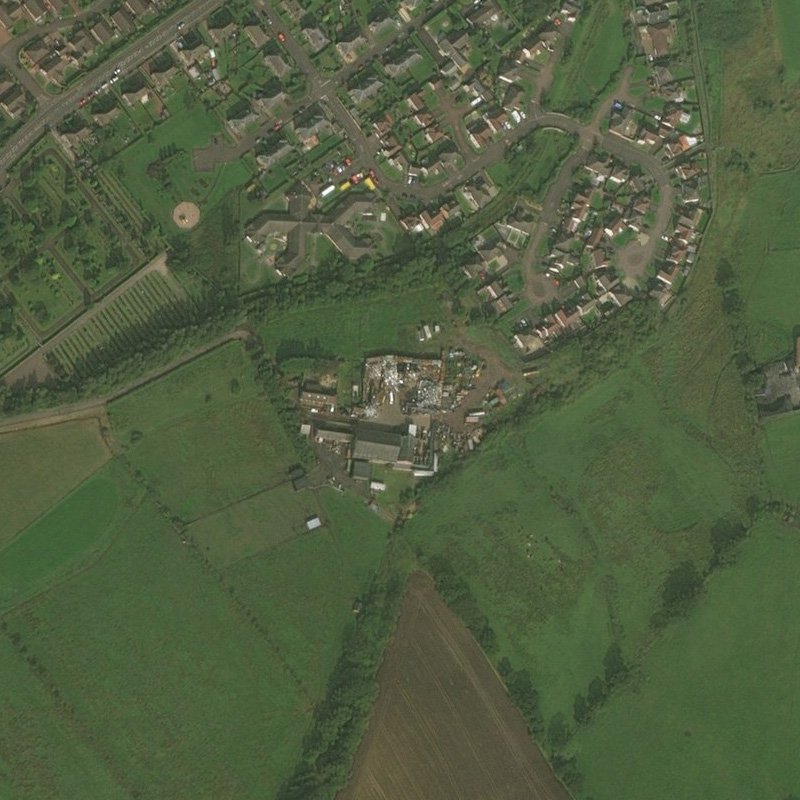 Burngrange No.39 Mine - Aerial, courtesy National Library of Scotland