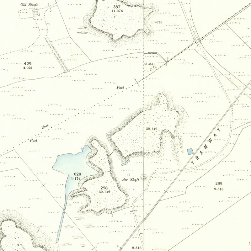 Boghall No.3 Pit - 25" OS map c.1896, courtesy National Library of Scotland