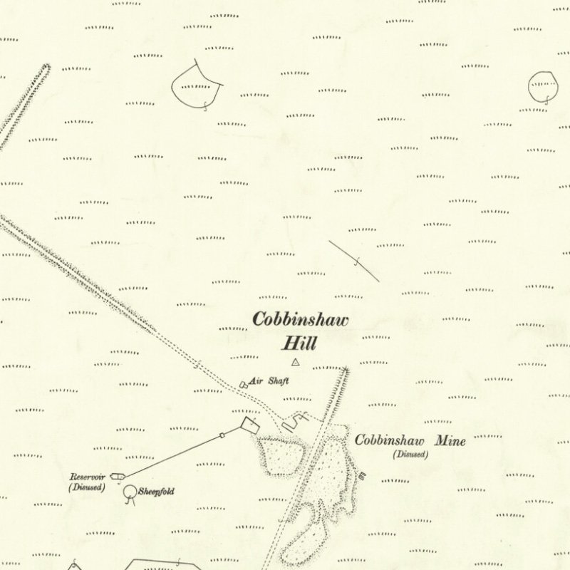 Cobbinshaw No.5 Mine - 25" OS map c.1907, courtesy National Library of Scotland