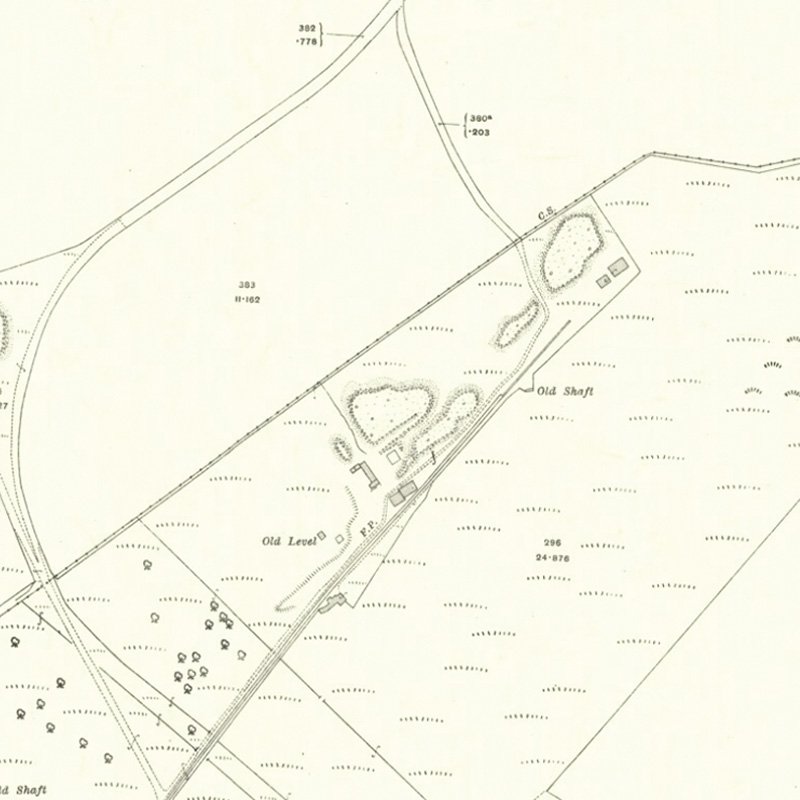 Cousland No.1 Mine - 25" OS map c.1916, courtesy National Library of Scotland