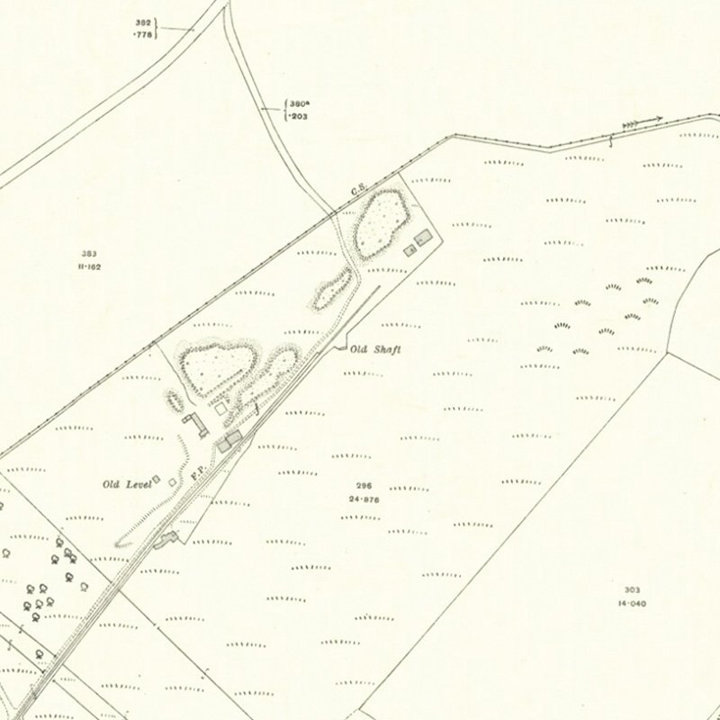 Cousland No.2 Mine - 25" OS map c.1916, courtesy National Library of Scotland