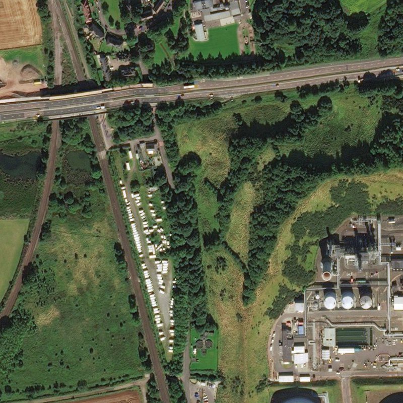 Dalmeny No.2 Pit - Aerial, courtesy National Library of Scotland