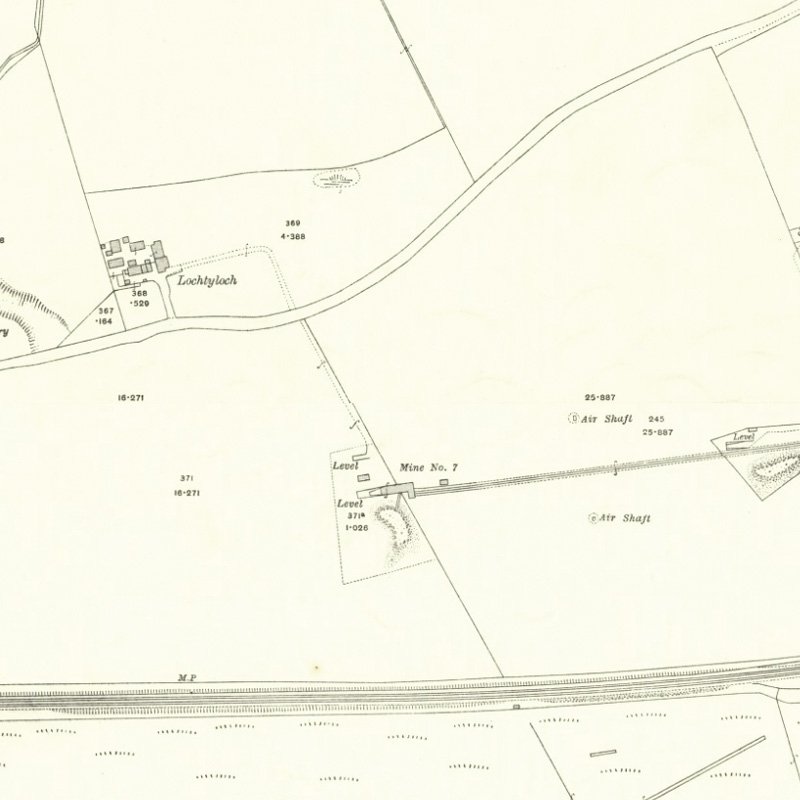 Deans No.7 Pit - 25" OS map c.1916, courtesy National Library of Scotland