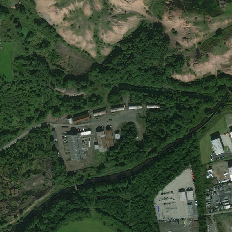 Dunnet (aka Sandholes) Mine - Aerial, courtesy National Library of Scotland