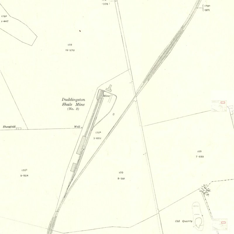 Duddingston No.3 Mine & Quarry - 25" OS map c.1916, courtesy National Library of Scotland