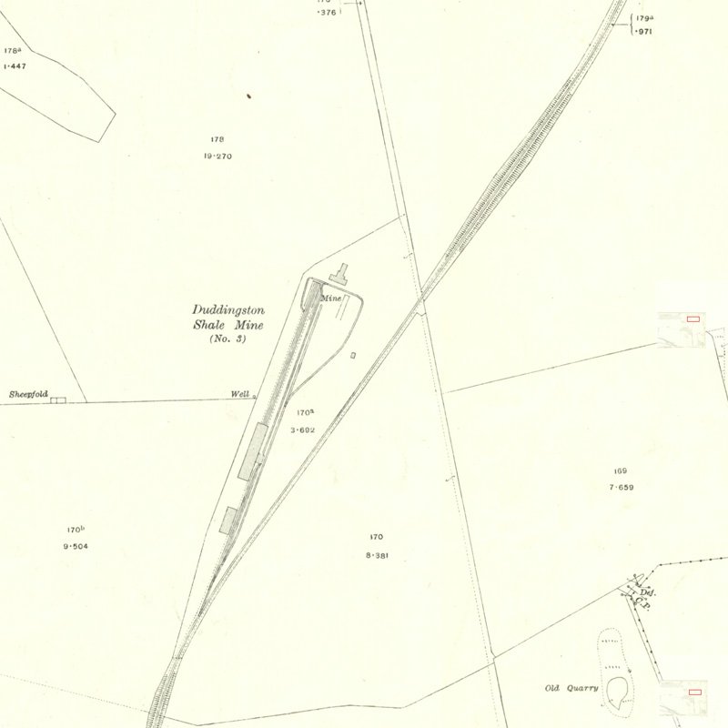 Duddingston No.3 Mine & Quarry - 25" OS map c.1916, courtesy National Library of Scotland