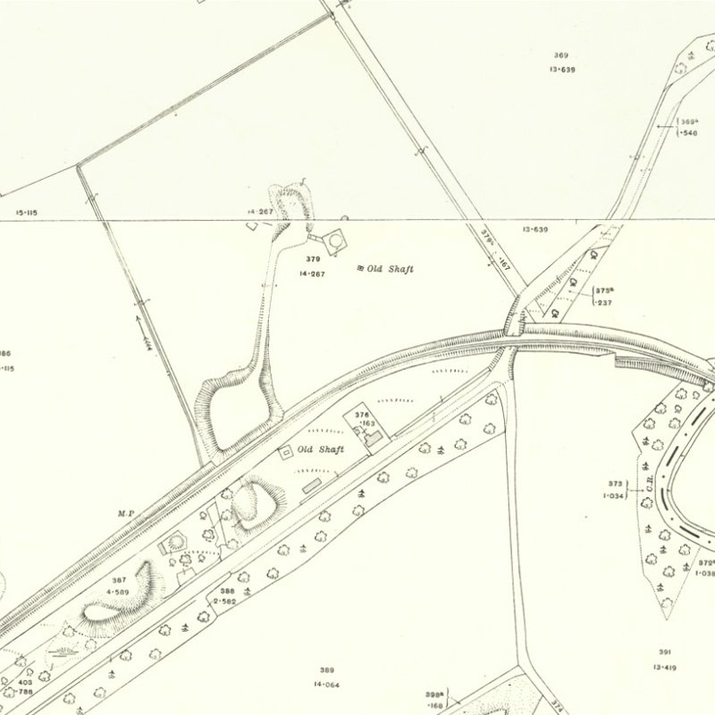 Easter Breich Coal Mine - 25" OS map c.1917, courtesy National Library of Scotland