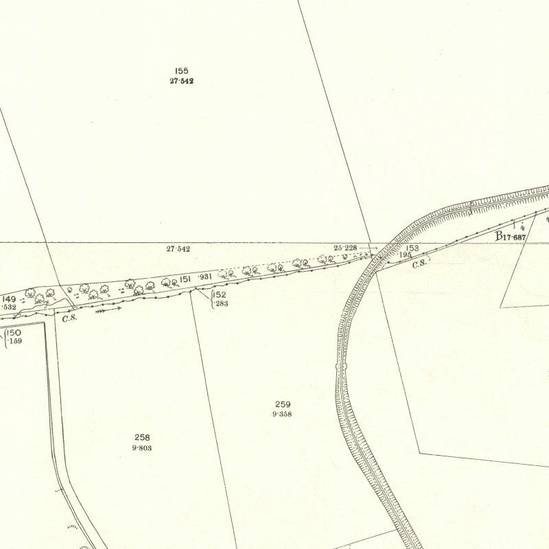 Forkneuk No.38 Mine - 25" OS map c.1895, courtesy National Library of Scotland