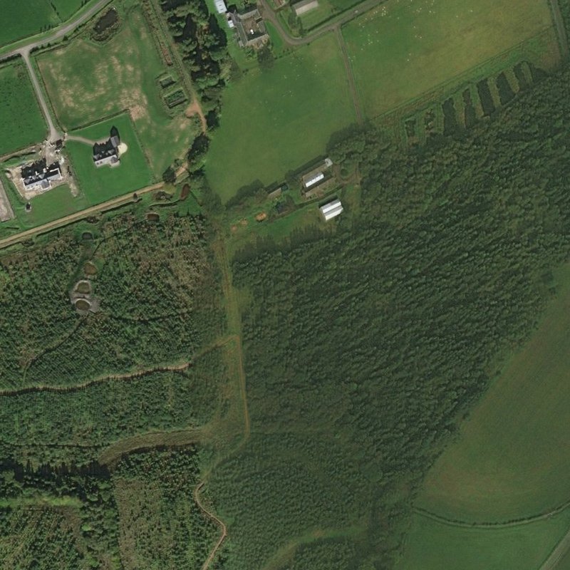 Fraser Pit - Aerial, courtesy National Library of Scotland