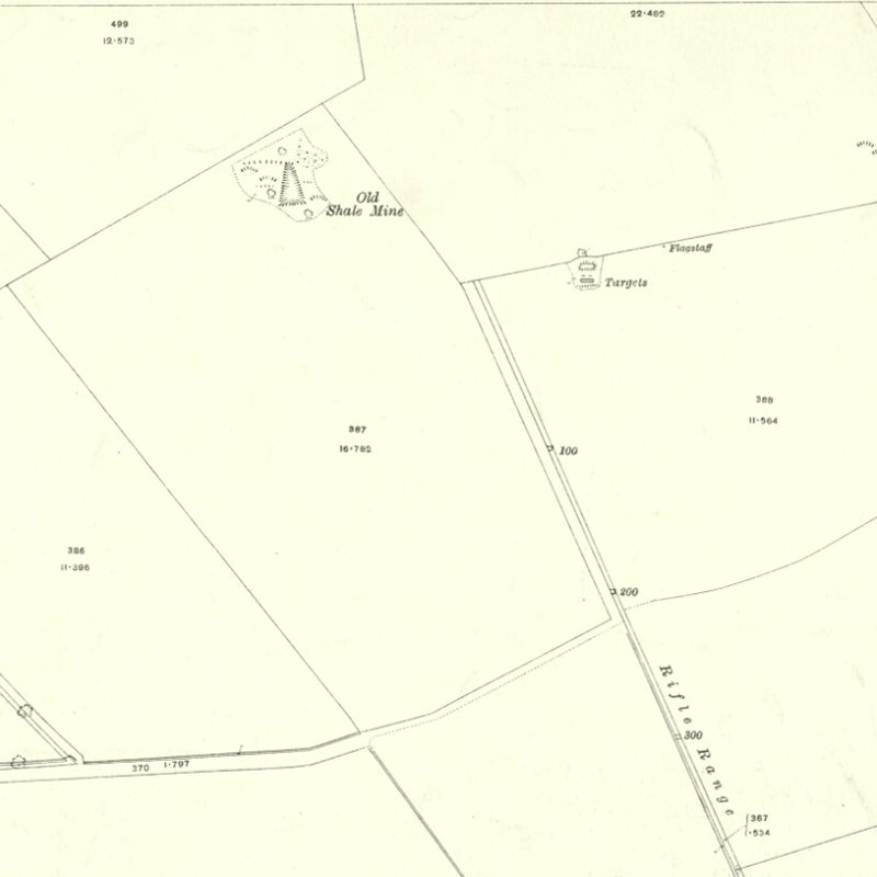 Fivestanks (Unidentified) Mine - 25" OS map c.1915, courtesy National Library of Scotland
