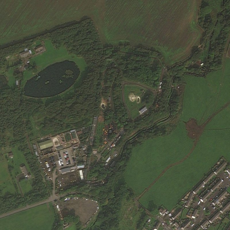Gavieside No.2 Pit - Aerial, courtesy National Library of Scotland