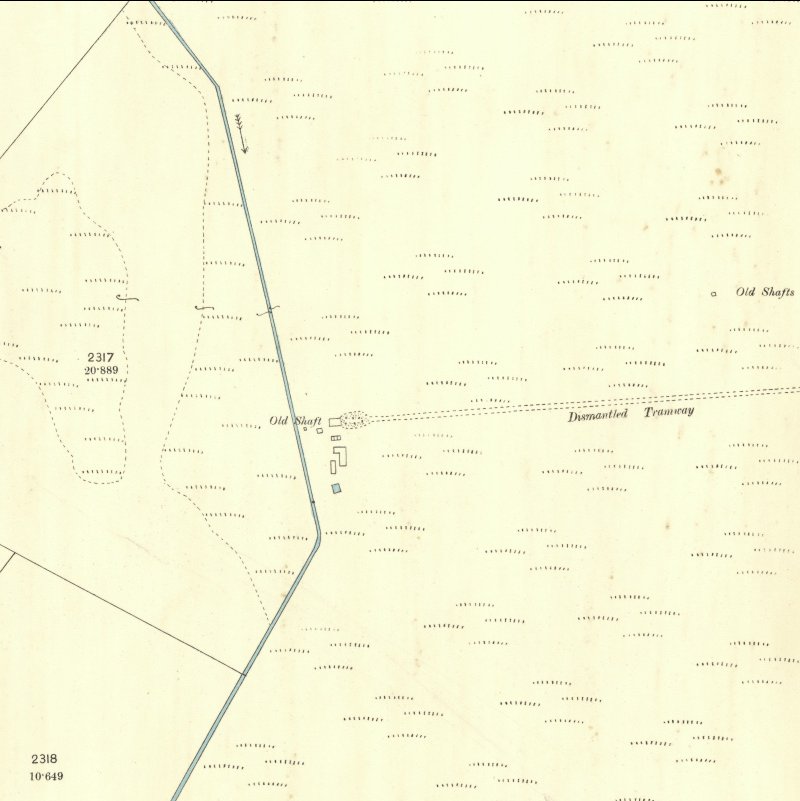 Greenfield No.1 Pit - 25" OS map c.1896, courtesy National Library of Scotland