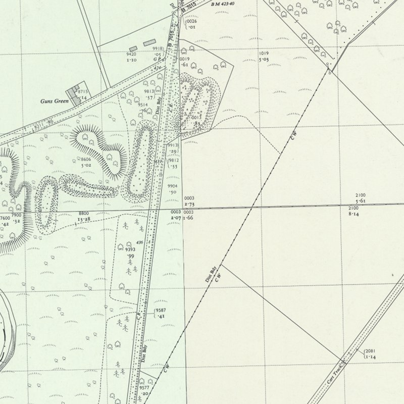 Grange No.3 pit, 1:2,500 OS map c.1962, courtesy National Library of Scotland