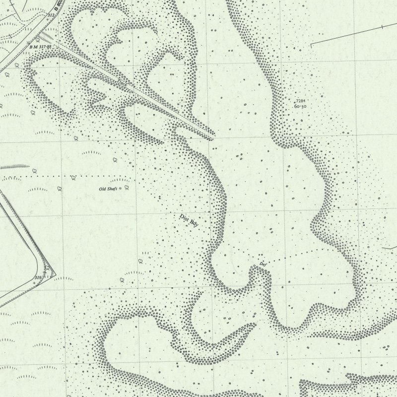 Hopetoun No.44 Mine - 1:2,500 OS map c.1955, courtesy National Library of Scotland