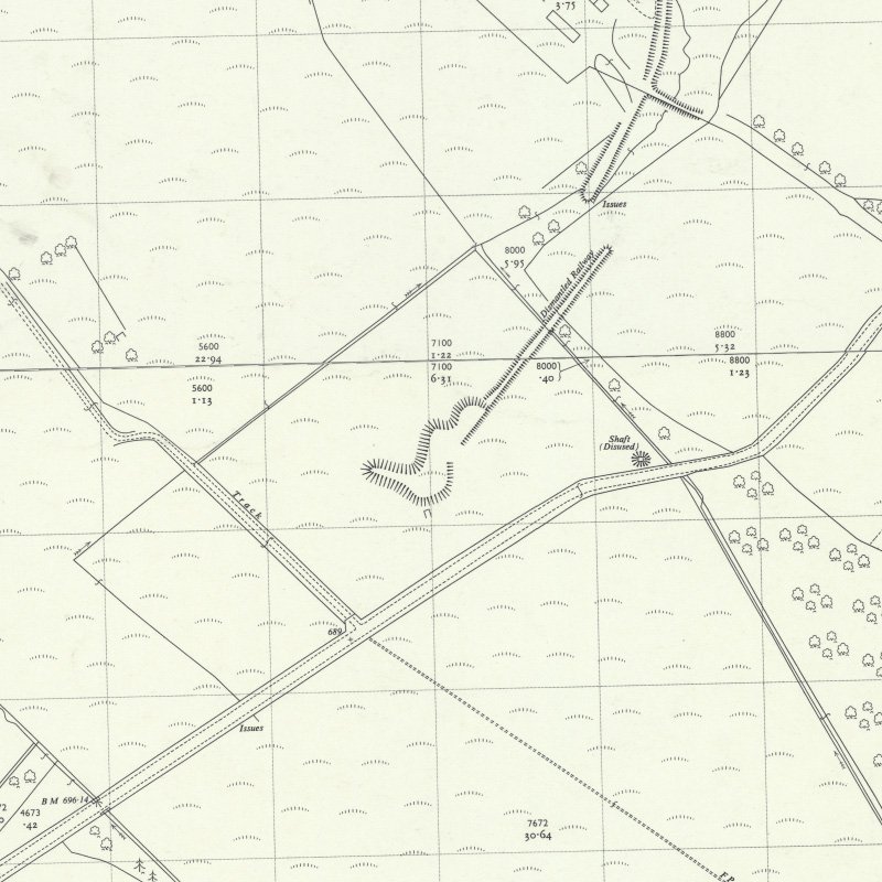 Hermand No.5 Pit - 1:2,500 OS map c.1962, courtesy National Library of Scotland