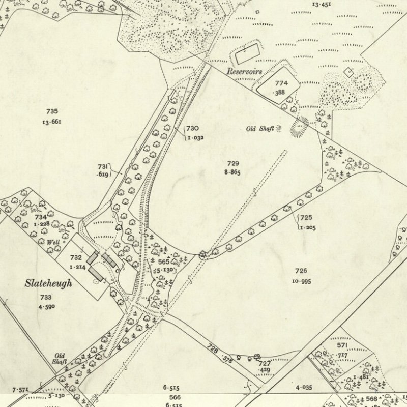 Hermand No.6 Mine - 25" OS map c.1906, courtesy National Library of Scotland