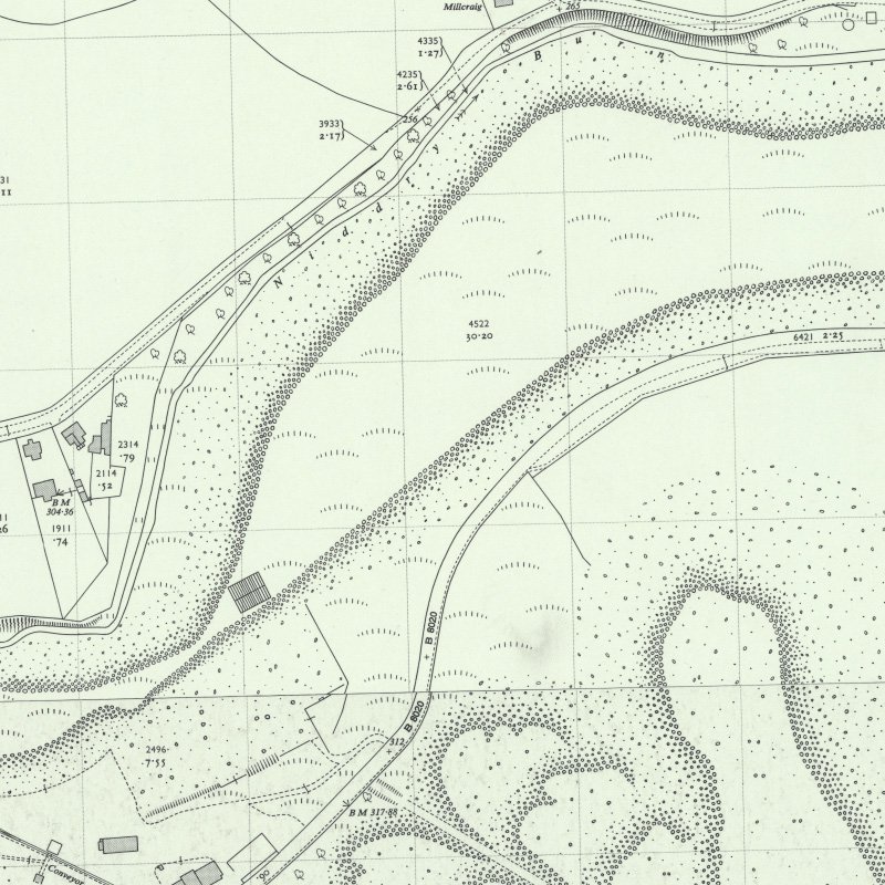 Hopetoun No.1 Pit - 1:2,500 OS map c.1955, courtesy National Library of Scotland