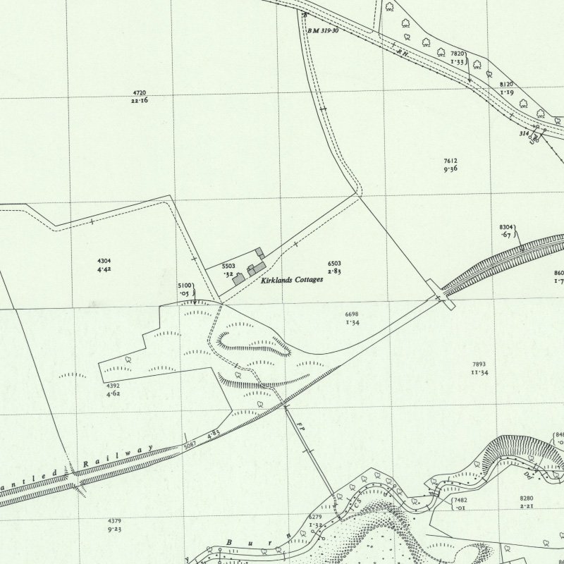 Hopetoun No.4 Mine - 1:2,500 OS map c.1953, courtesy National Library of Scotland