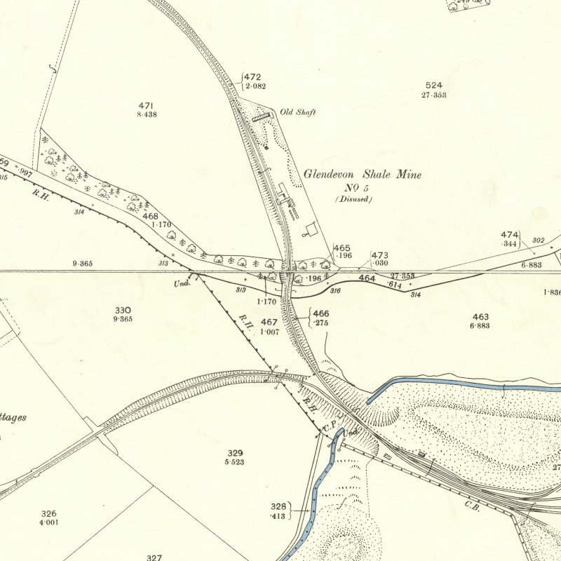 Hopetoun No.5 Pit - 25" OS map c.1897, courtesy National Library of Scotland