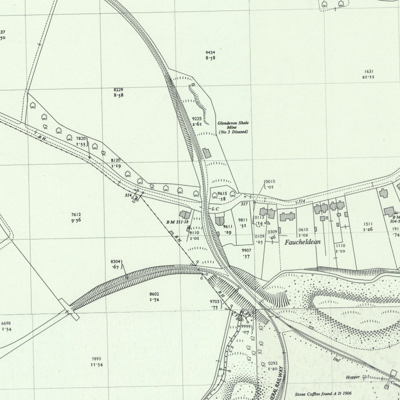 Hopetoun No.5 Pit - 1:2,500 OS map c.1953, courtesy National Library of Scotland