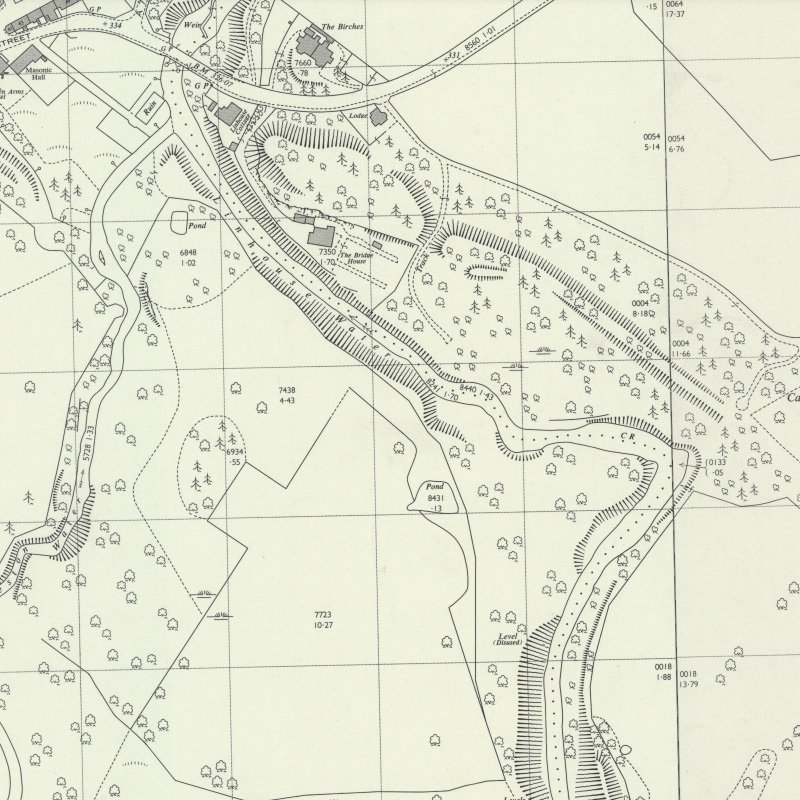 Oakbank No.1 & 2 Pits - 1:2,500 OS map c.1955, courtesy National Library of Scotland