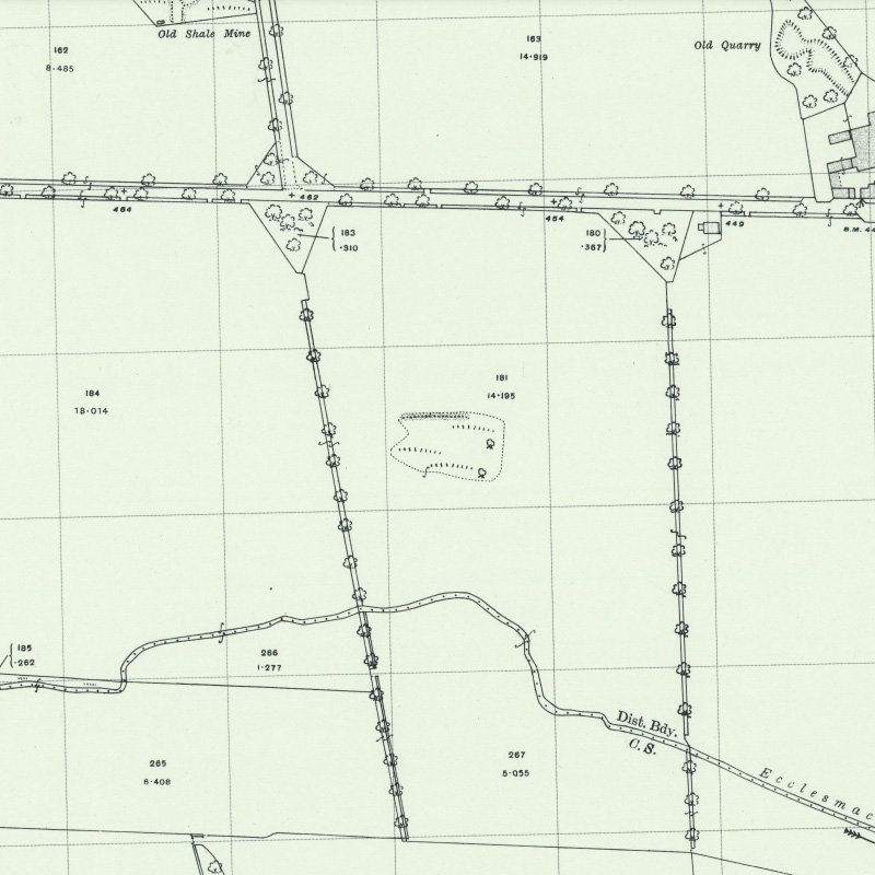 Ochiltree Collieries (South) - 1:2,500 OS map c.1955, courtesy National Library of Scotland