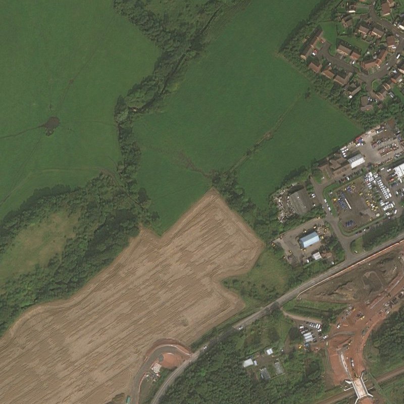 Polbeth No.20 Mine - Aerial, courtesy National Library of Scotland