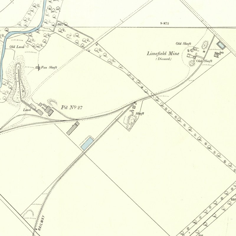 Polbeth No.31 Mine - 25" OS map c.1962, courtesy National Library of Scotland