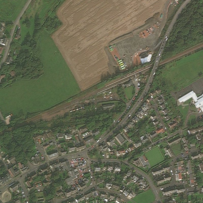 Polbeth No.7 & 7½ Pits - Aerial, courtesy National Library of Scotland