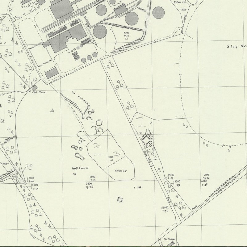 Pumpherston No.3 Mine - 1:2,500 OS map c.1955, courtesy National Library of Scotland