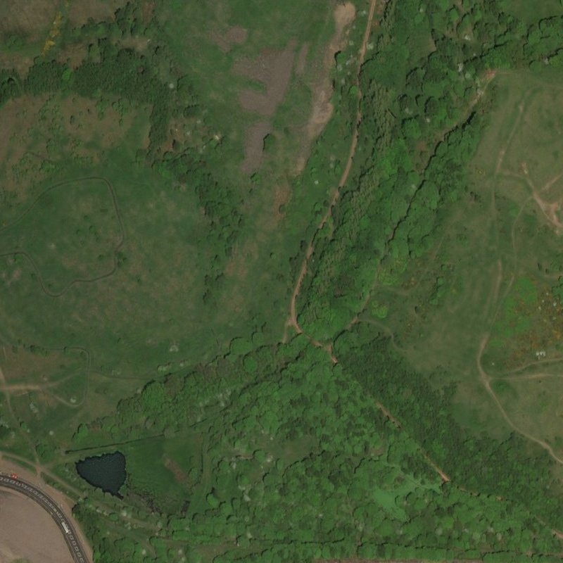 Roman Camp No.1 Mine - Aerial, courtesy National Library of Scotland