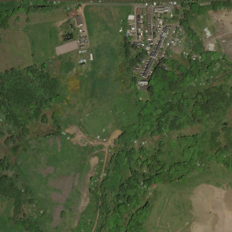 Roman Camp No.3 Mine - Aerial, courtesy National Library of Scotland
