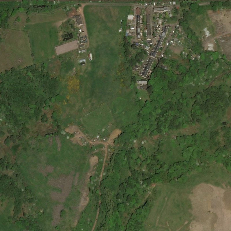 Roman Camp No.3 Mine - Aerial, courtesy National Library of Scotland