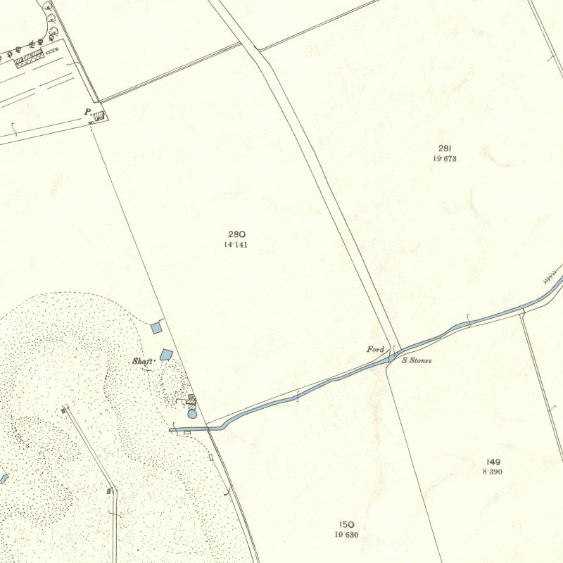 Roman Camp No.4 Pit - 25" OS map c.1897, courtesy National Library of Scotland