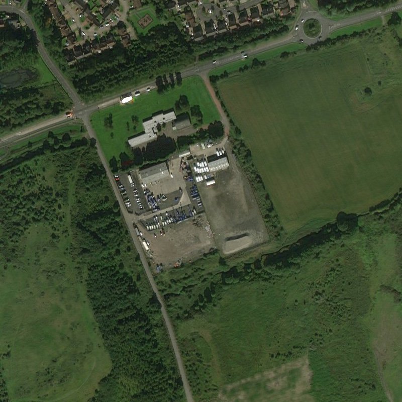 Roman Camp No.4 Pit - Aerial, courtesy National Library of Scotland