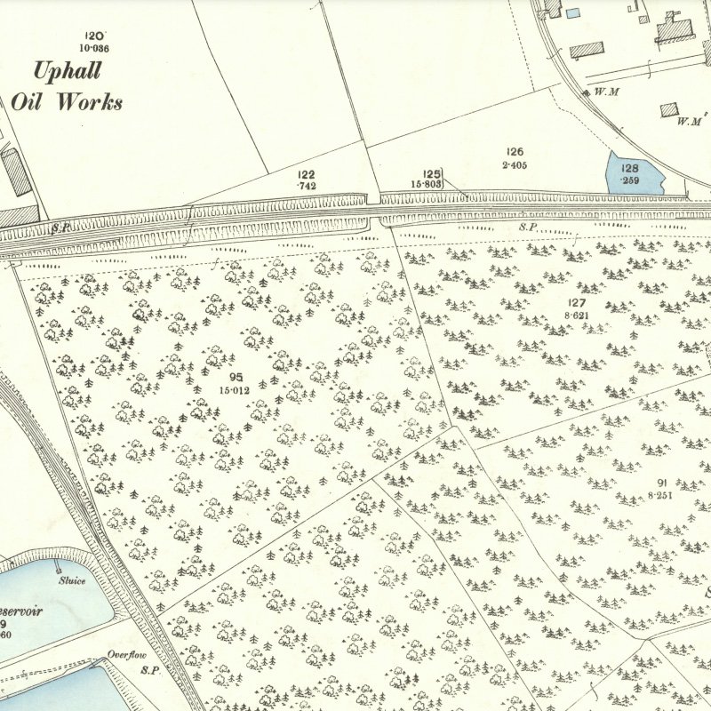 Roman Camp No.5 Mine - 25" OS map c.1897, courtesy National Library of Scotland