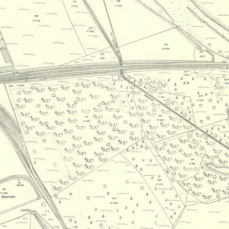 Roman Camp No.5 Mine - 25" OS map c.1916, courtesy National Library of Scotland