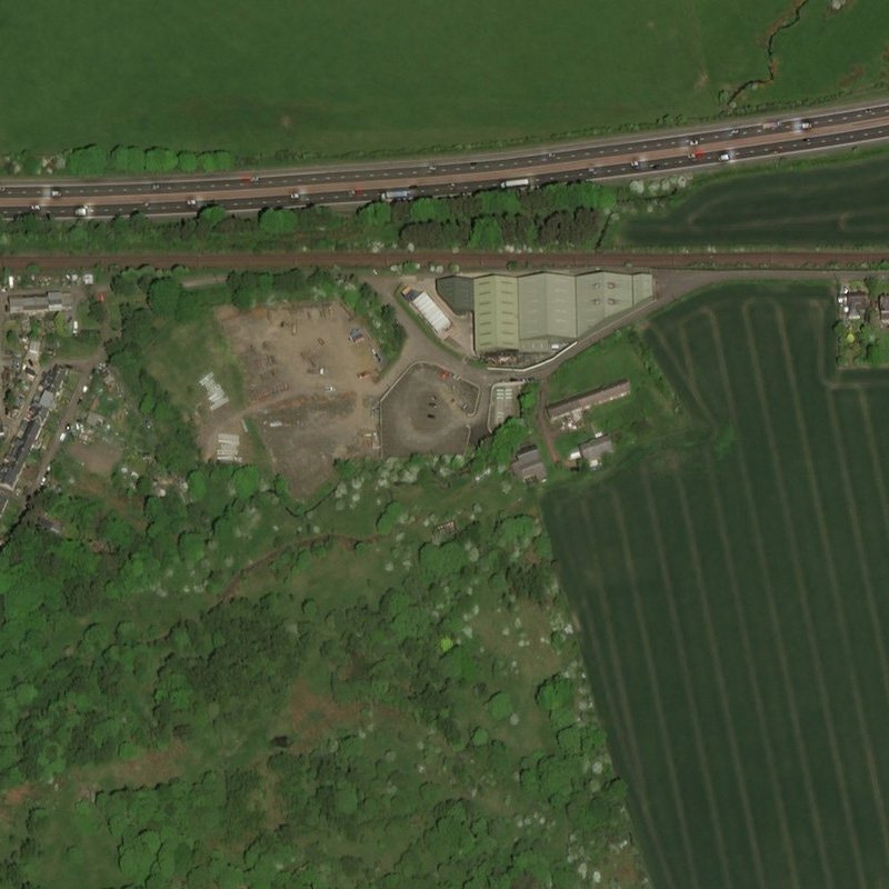 Roman Camp No.6 Mine - Aerial, courtesy National Library of Scotland