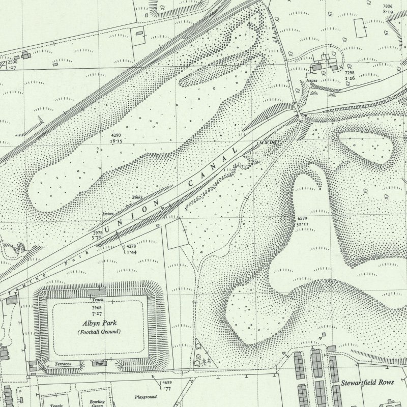 Stewartfield No.1 Mine - 1:2,500 OS map c.1955, courtesy National Library of Scotland