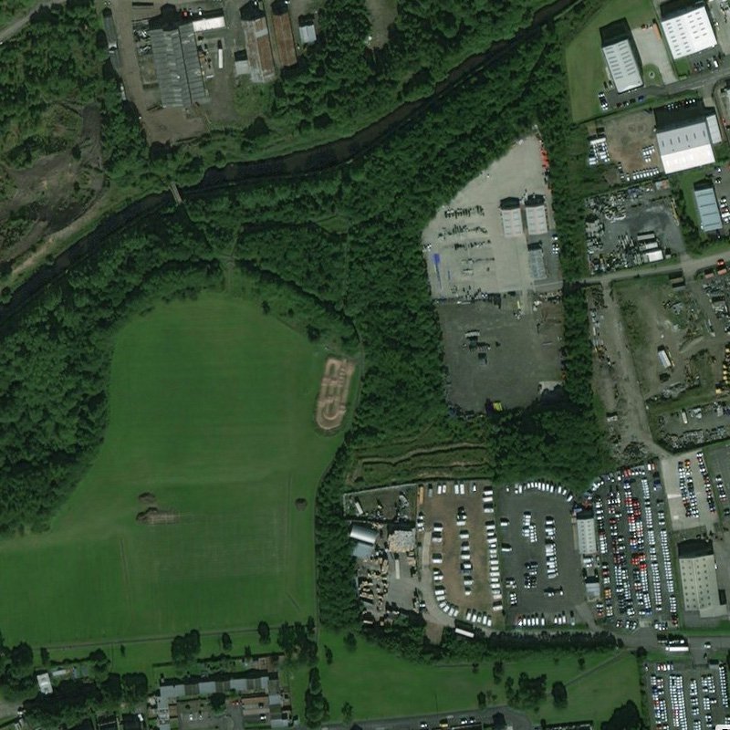 Stewartfield No.2 Mine - Aerial, courtesy National Library of Scotland