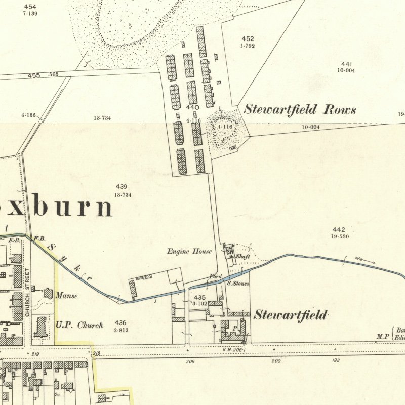 Stewartfield No.3 Pit - 25" OS map c.1897, courtesy National Library of Scotland