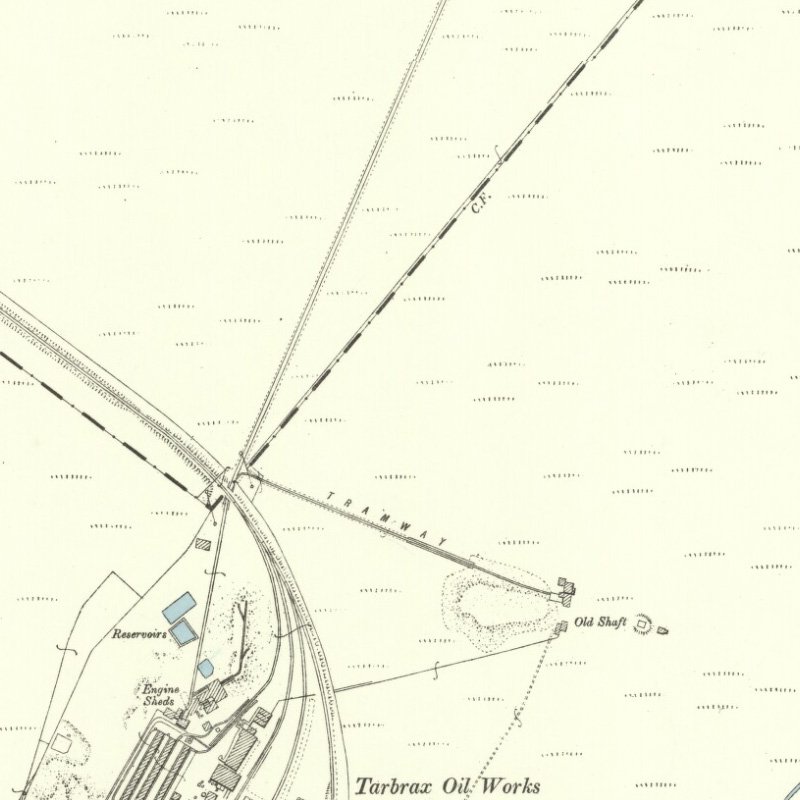 Tarbrax No.1 Pit - 25" OS map c.1895, courtesy National Library of Scotland